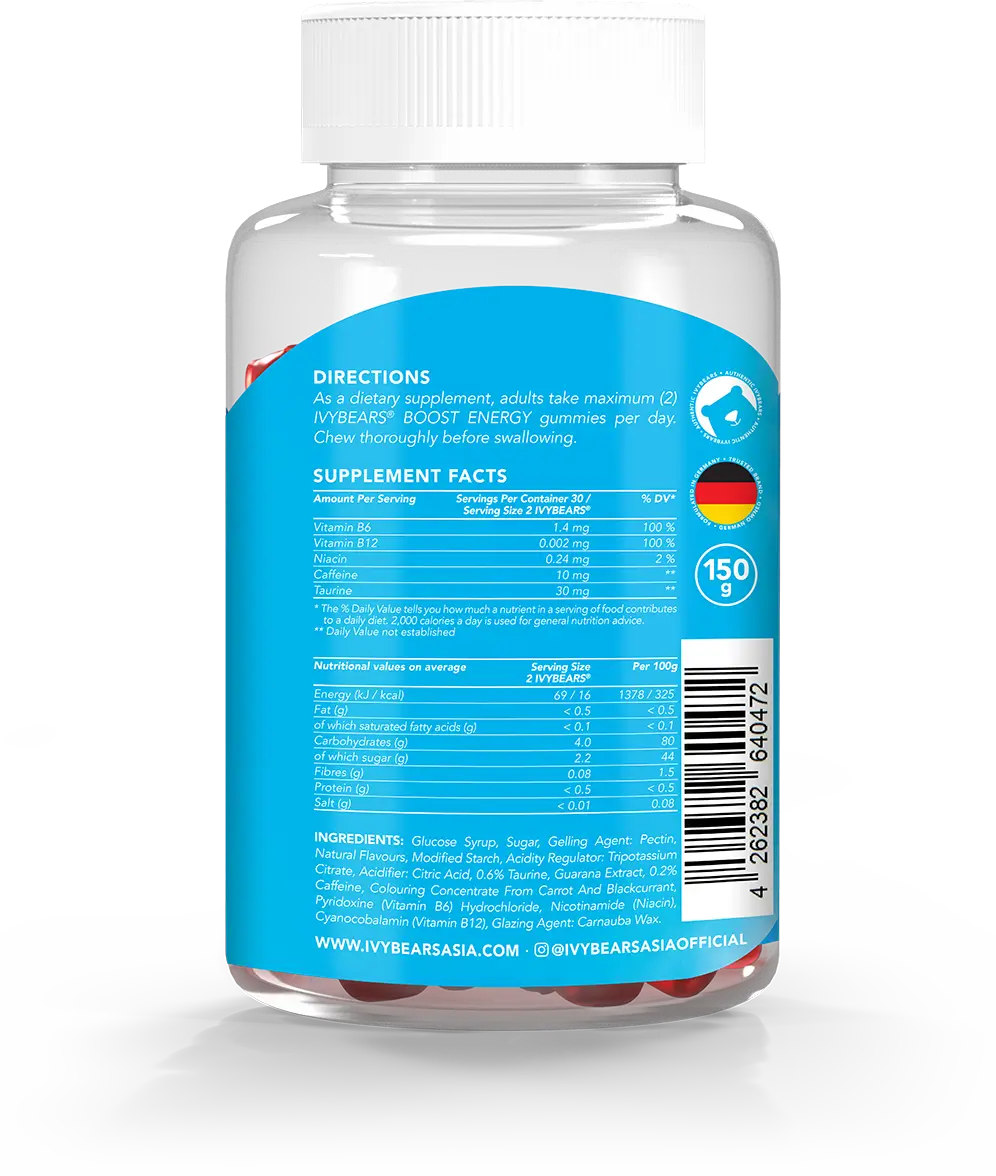 IvyBears - Vente Supplément oral/vitamine - Booster l'énergie1