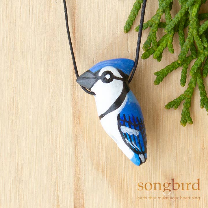 Songbird - Wholesale Pendant/Charm Necklace - Blue Jay Whistle Necklace