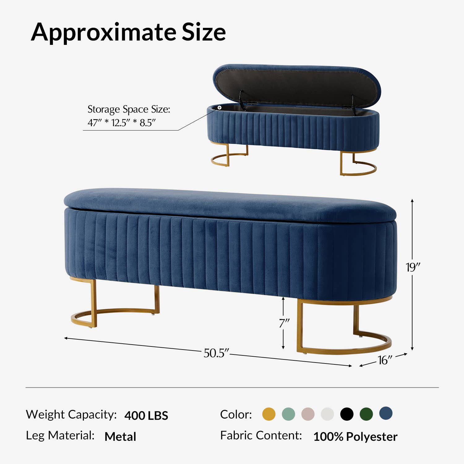 Karat Home - Wholesale Bench - Paula Storage Bench18