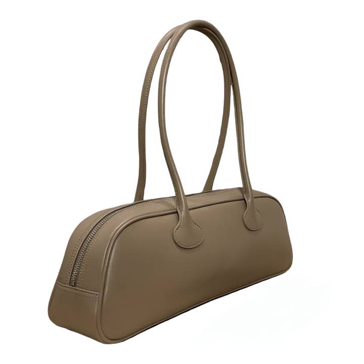 Borsa a Spalla in Pelle Liscia Giada per la vendita all'ingrosso da parte di Louisa lee