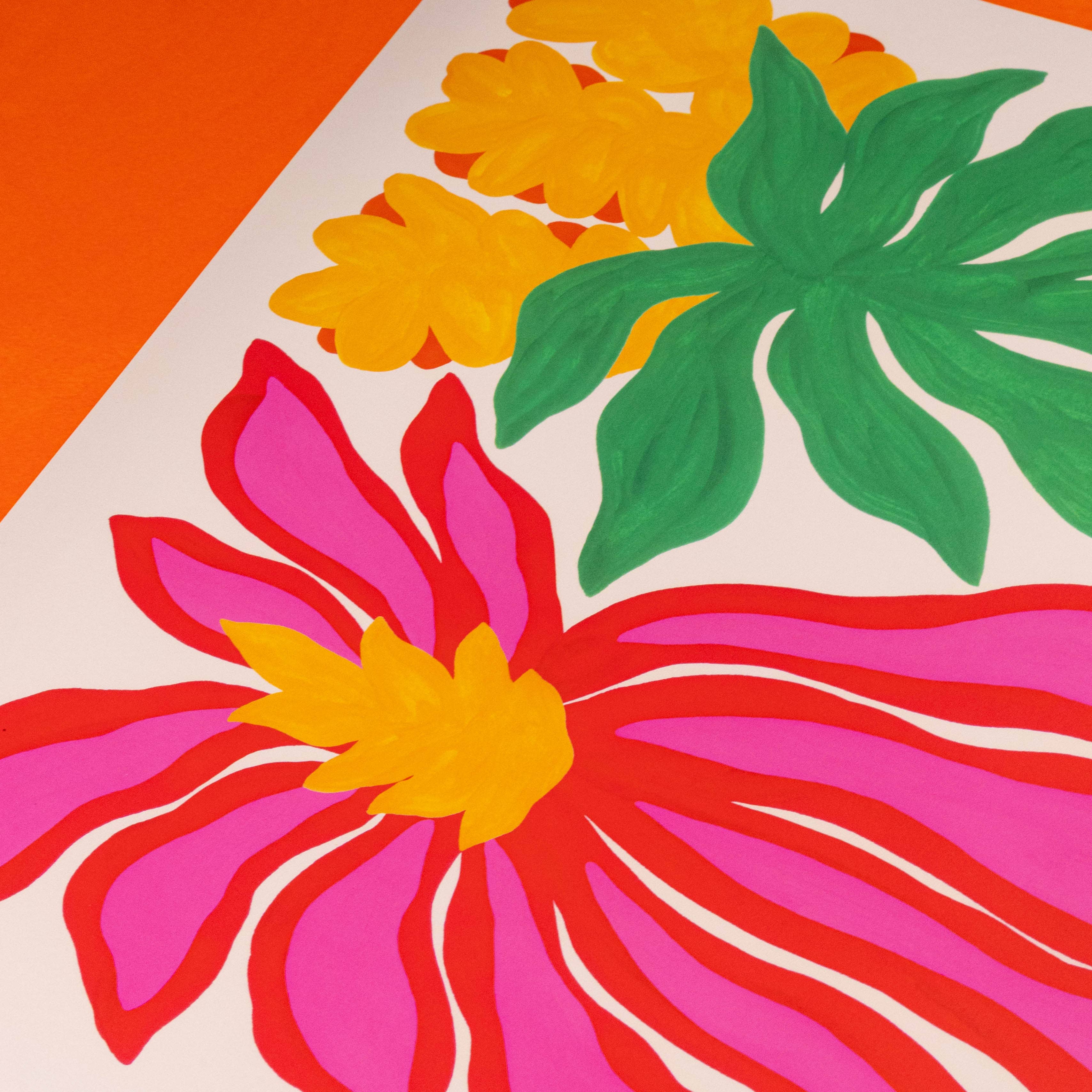 Evermade – wholesale Flat wrap – Bromeliads Gift Wrap by Liv Lee x WWF7