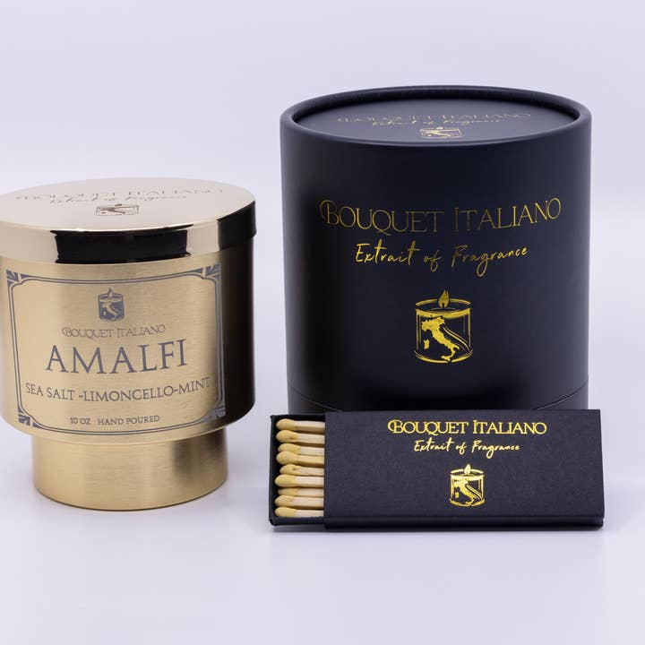 BouquetItaliano – wholesale Jar/filled candle – Amalfi Luxury Scented Candle – Italian Coastal Inspired3