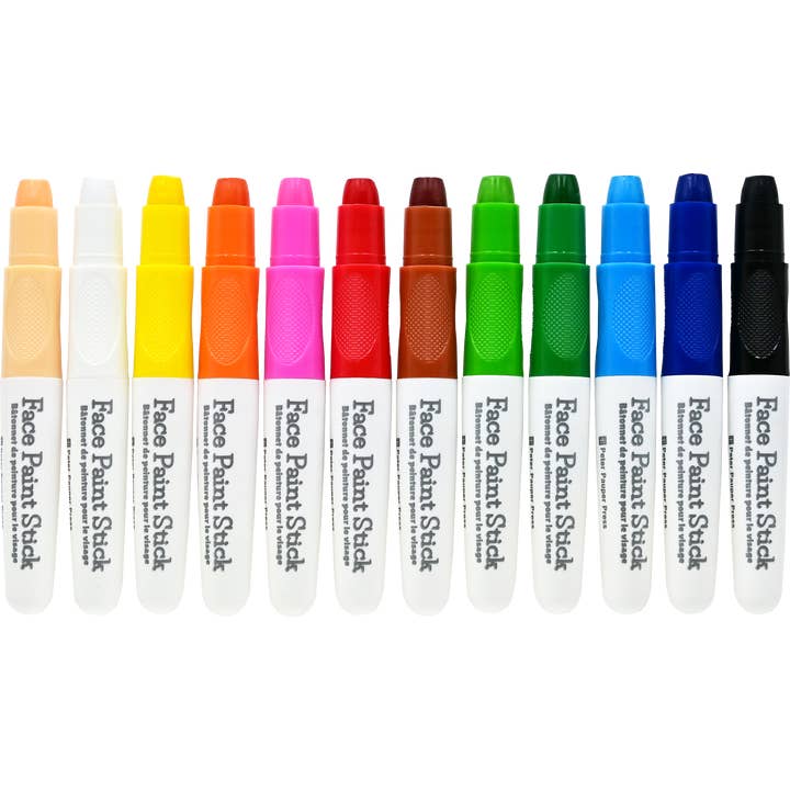 Peter Pauper Press - Wholesale Face Paint/Play Makeup - Kids - Studio Series Junior Face Paint Sticks (Set of 12)1