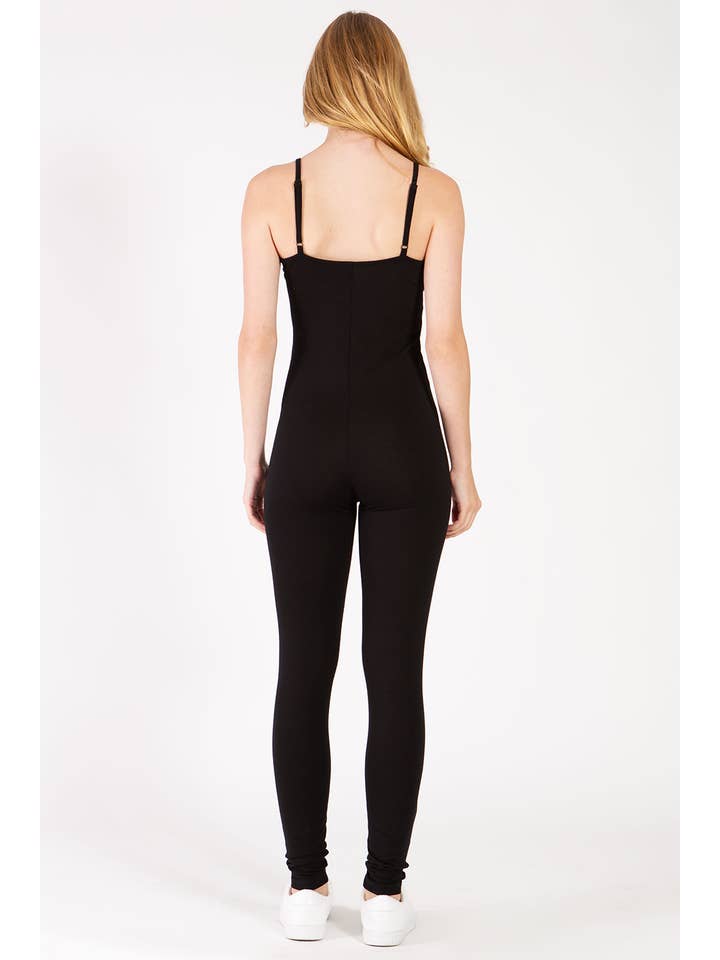 Color 5 - Wholesale Jumpsuit - Women's - Solid color basic style cotton spandex camisole jumpsuit