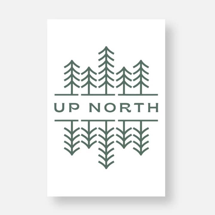Tarjeta postal | Up North Pines para venta al por mayor de Creative Compass