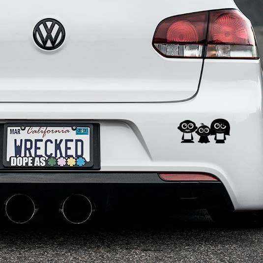 Yndig familie kofanger bil klistermærke for engroshandel hos WinsterCreations™