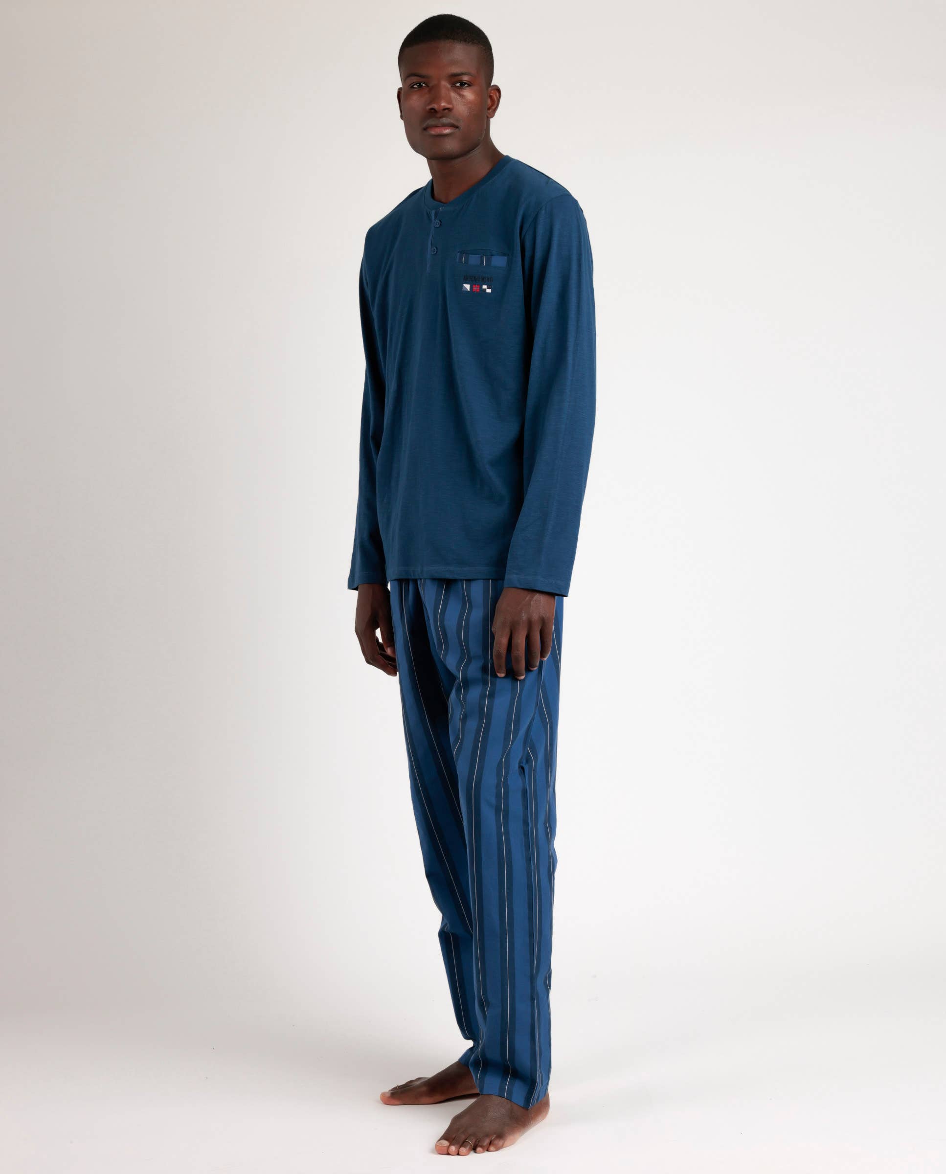 Blue Marine Flags Long Pyjamas for wholesale on Faire2