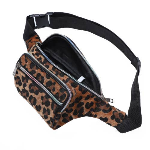 Nima Accessories Inc - Wholesale Belt Bag - Women's - Faux Leather Shinny Animal Print Ladies Fanny Pack1