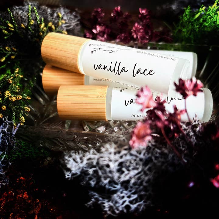Camp Candles - Wholesale Roll-On Fragrance - Vanilla Lace Perfume Roller