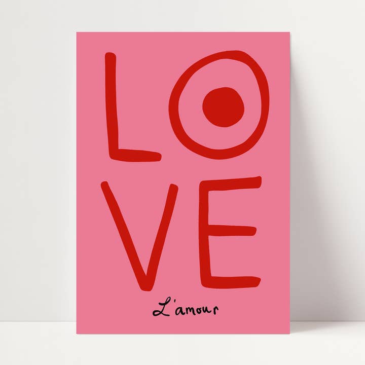 Amor Impressão | Citação Abstrata | SEM MOLDURA por atacado de SimplyExtraJordanary