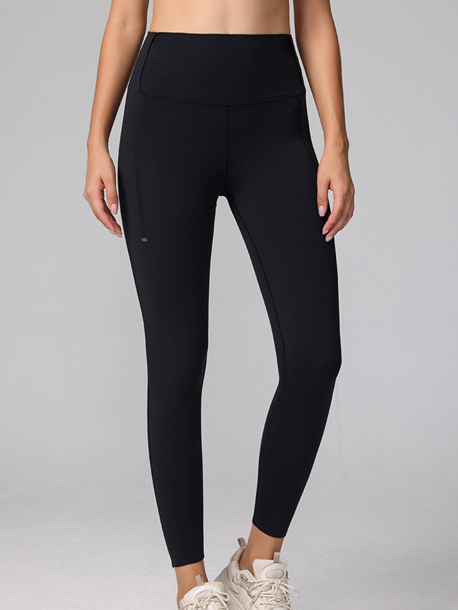 Wholesalesir - Vente Legging de sport/d'intérieur – femme - Pantalon de yoga moulant uni avec poche1