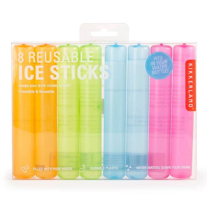 Kikkerland Design Inc - Wholesale Drink Chilling Cubes - 8 Reusable Ice Sticks