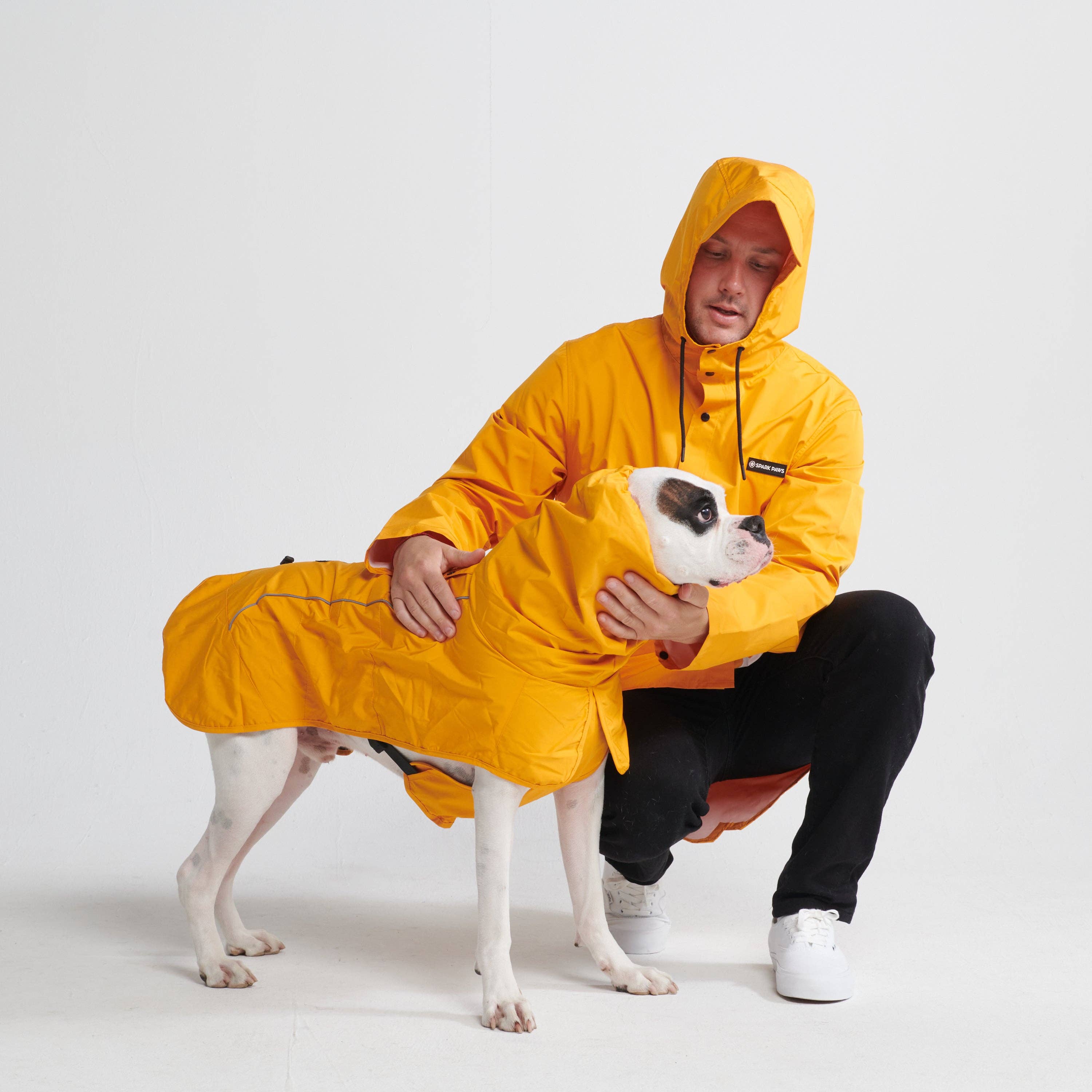 Spark Paws - Wholesale Pet Raincoat - Dog - Breatheshield™ Dog Raincoat - Mustard Yellow4