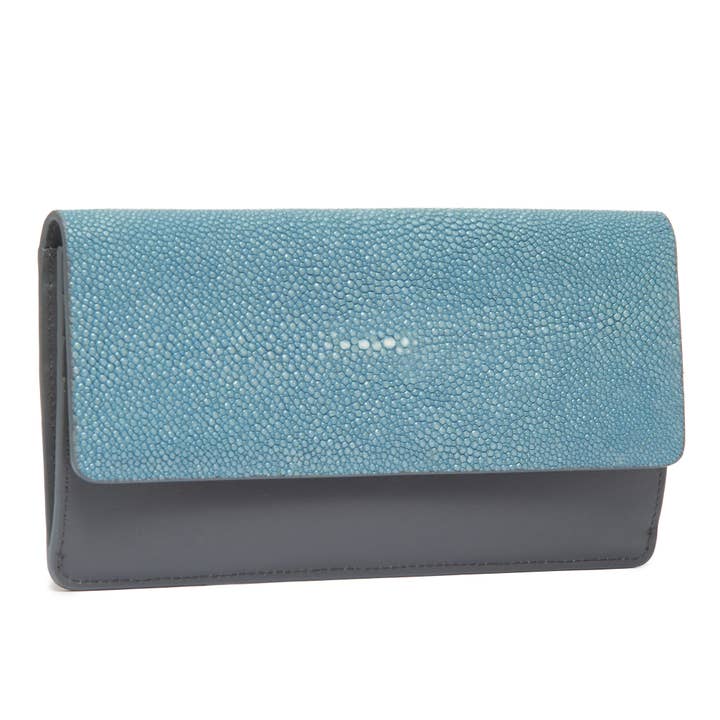 MAYA Wallet, Genuine Shagreen Front Flap for wholesale by VIVO