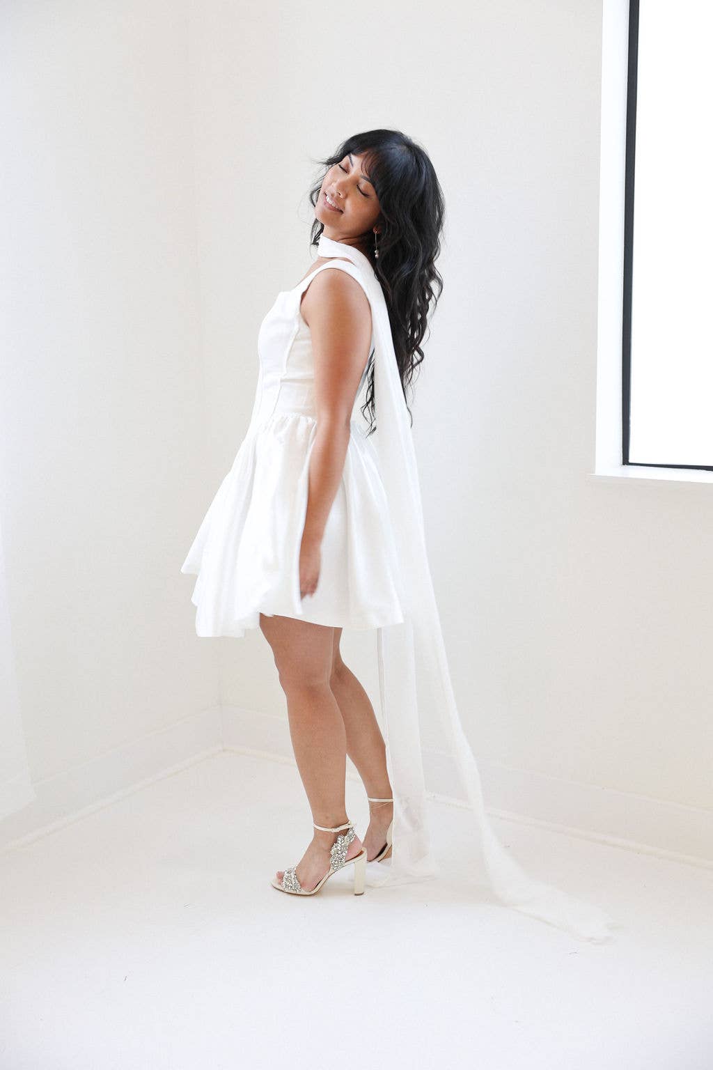 Petite Mariee Boutique - Venta al por mayor Bufanda - Mujer - Pañuelo de Novia de Chifón Lucina3