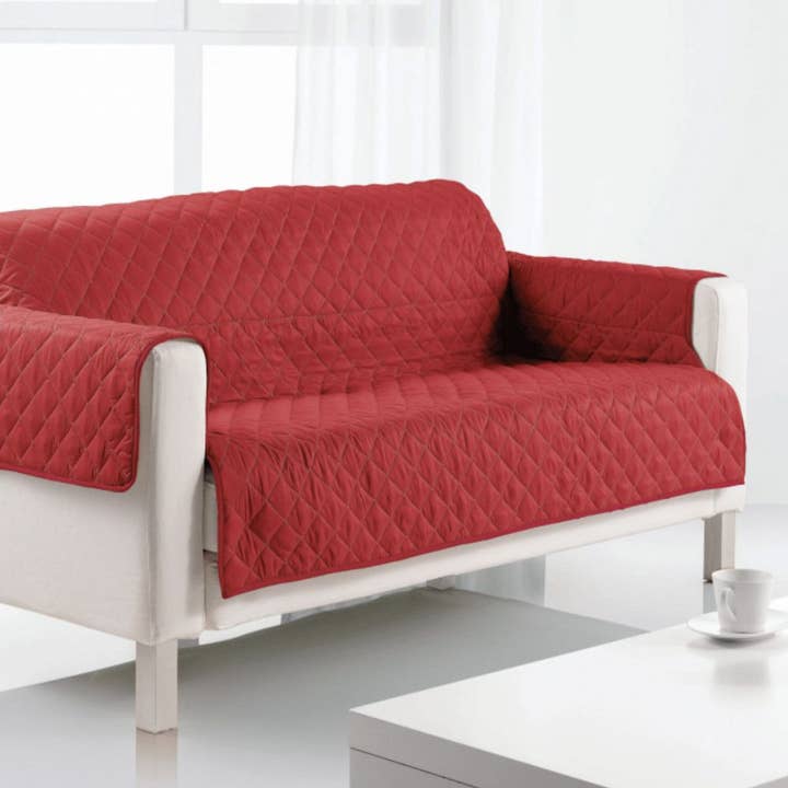 Protector de sofá 2 plazas 175x210 cm Poliéster Rojo para venta al por mayor de Housse De Rêve