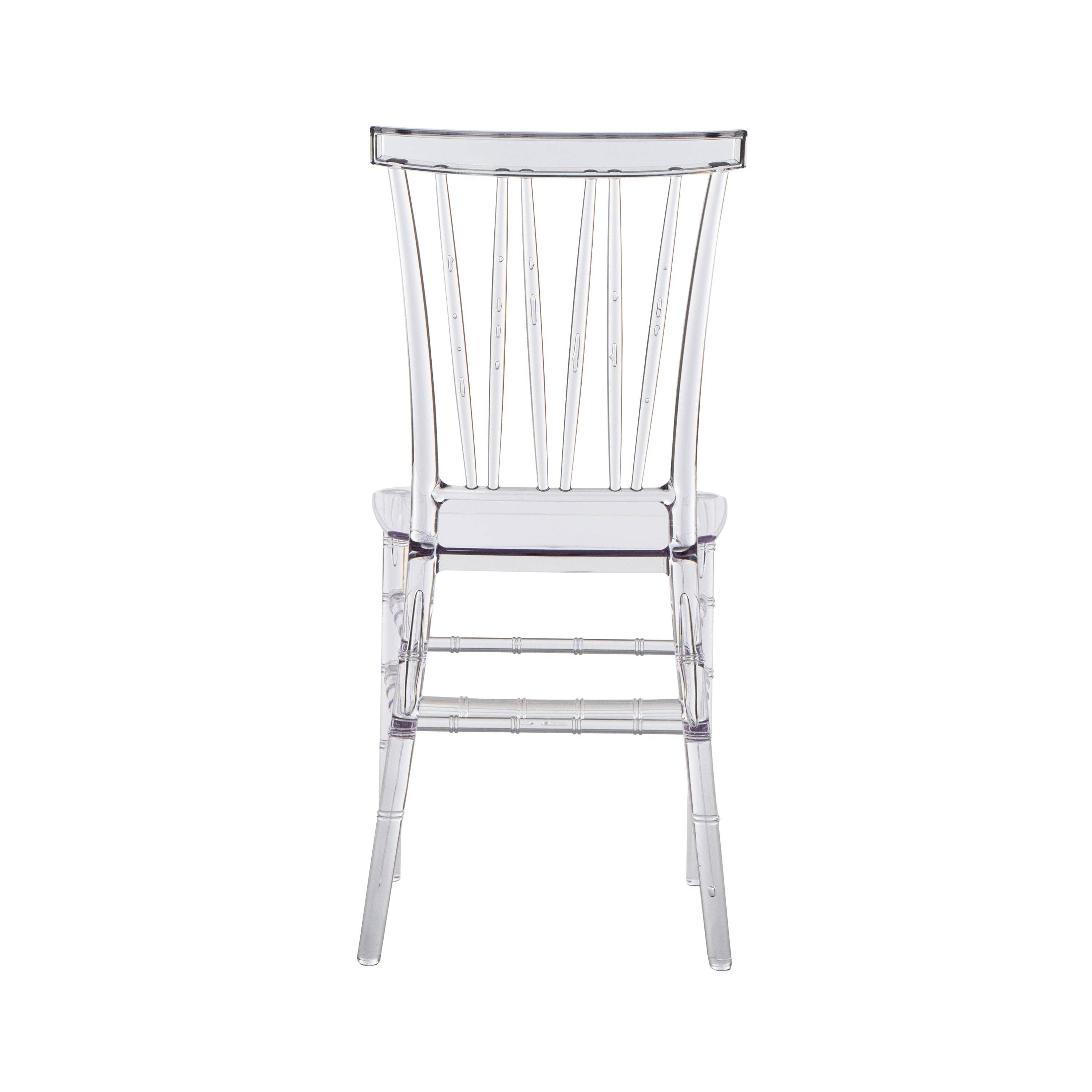 RTA Products LLC - Wholesale Chair - Stackable Chiavari Style Acrylic Event Chairs – Set of 24