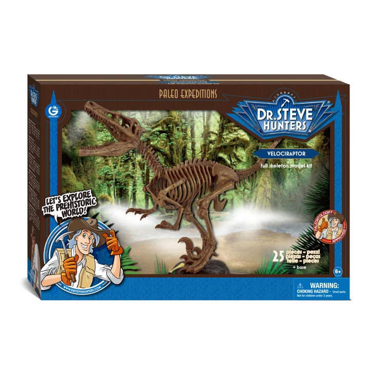 Safari Ltd. - Wholesale Build-a-Toy - Kids - GEOWorld Paleo Expeditions - Velociraptor Kit