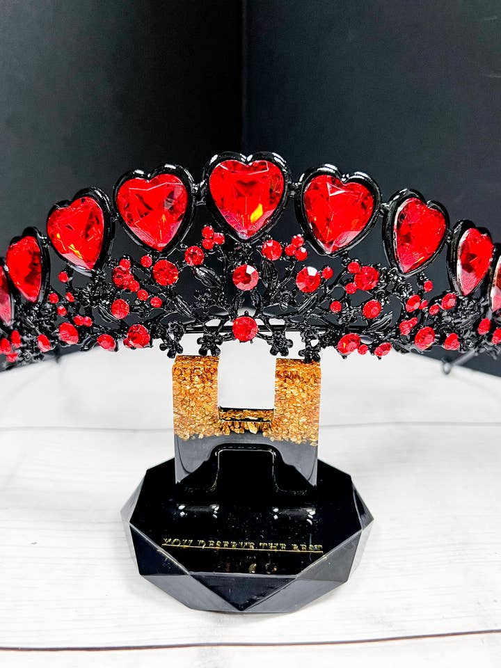Queen of Heart Crown, Evil Witch Headband, Costume Headpiece for wholesale by Happy Dream Gifts