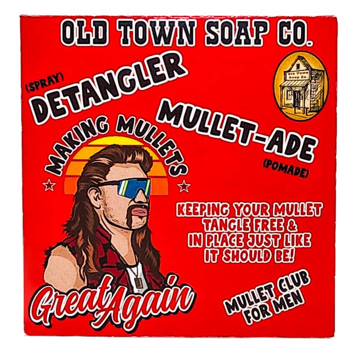 Old Town Soap Co. - Wholesale Hair Styling Gel/Mousse - Mullet Maintenance Kit, Conditioning Detangler & Pomade1