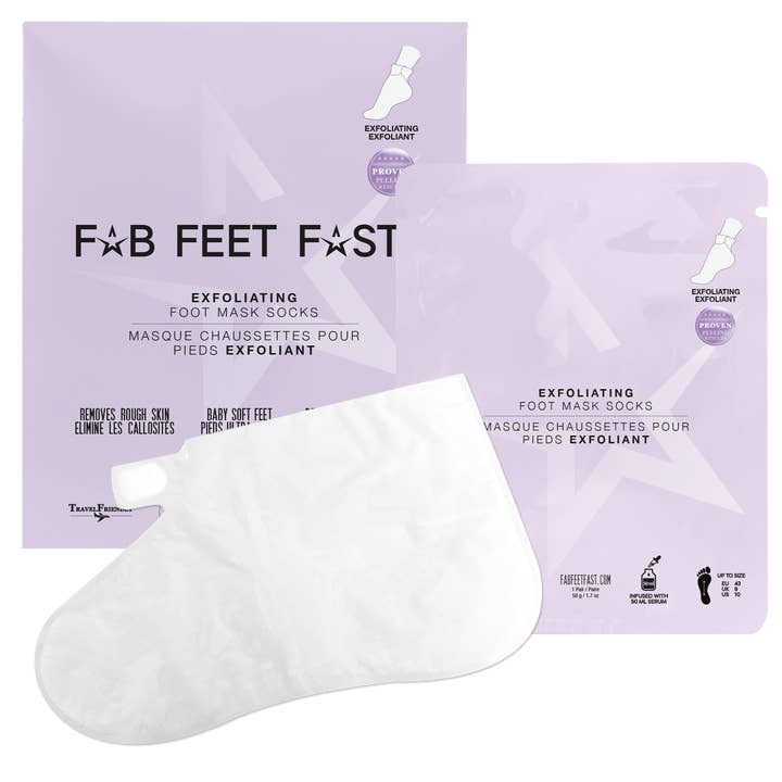 Fab Fast – wholesale Foot mask – Fab Fast Exfoliating Foot Mask S-M
