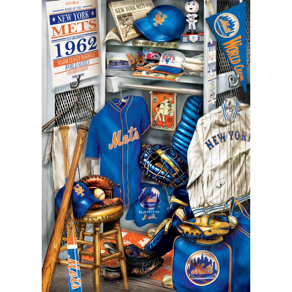 Masterpieces Puzzles - Vente Puzzle – adulte - New York Mets - Puzzle de 500 pièces Vestiaire1