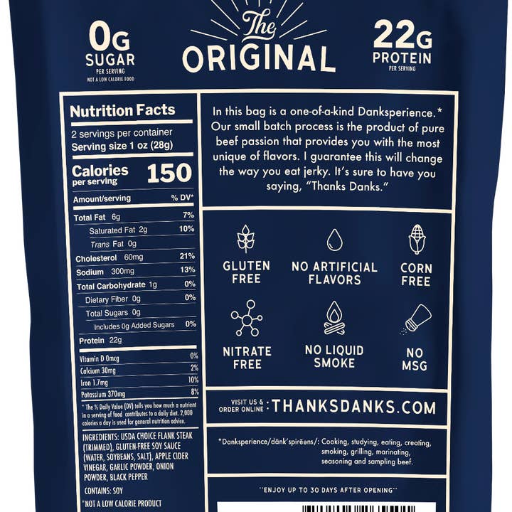Thanks Danks - Wholesale Jerky - The Original1