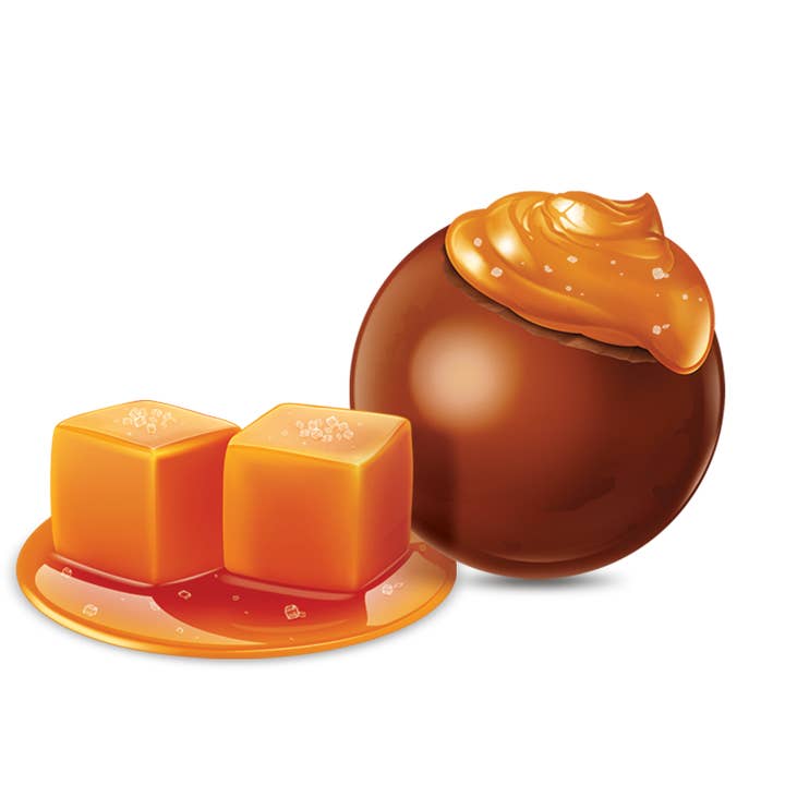 Candycat - Vente Friandises enrobées de chocolat - Bonbons Caramel Salé - 1Kg1