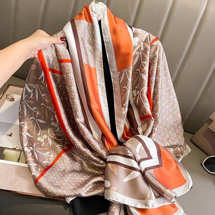 Vintage Floral Ultrasoft Lightweight Scarf for wholesale by YOUZEY