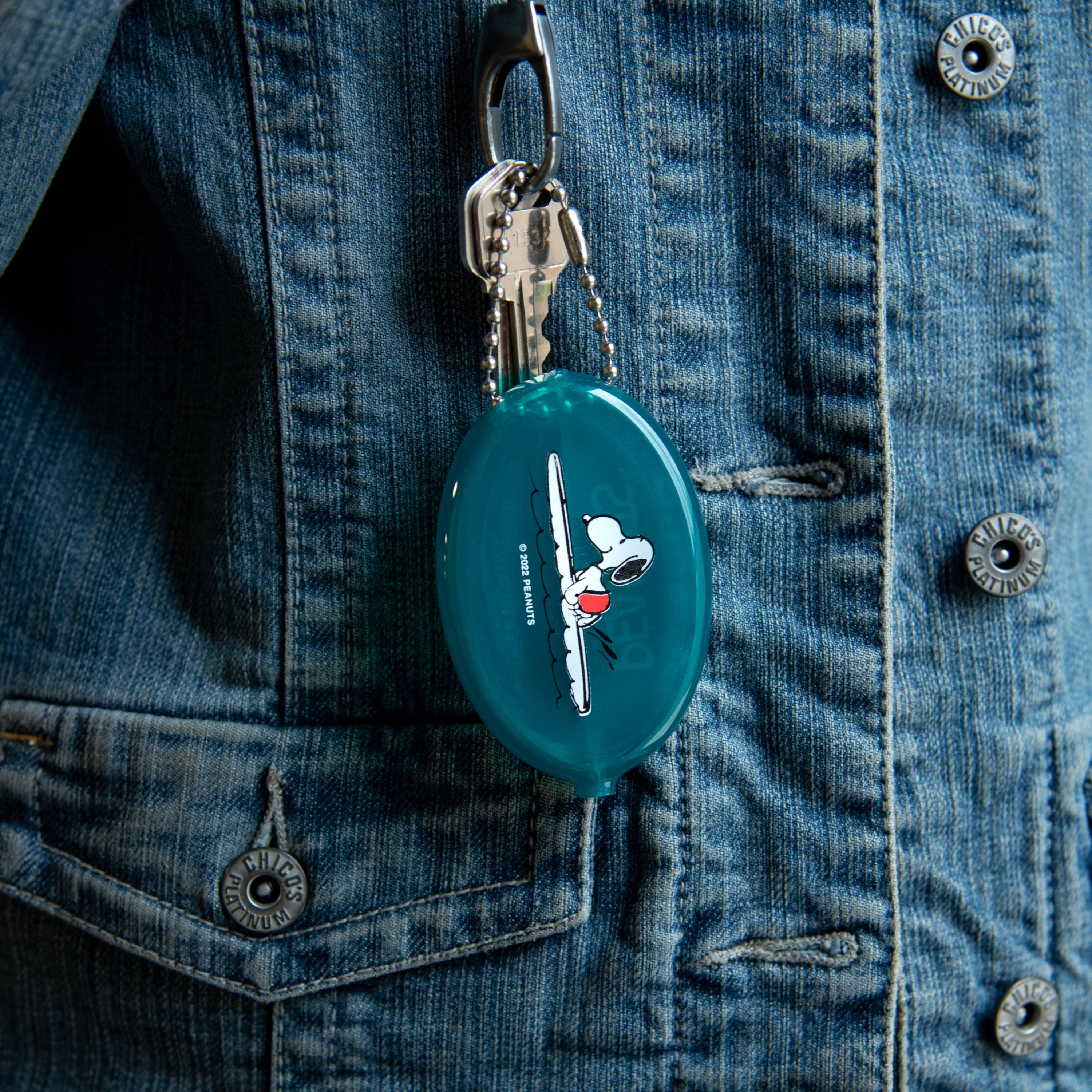 Three Potato Four – wholesale Myntväska - Unisex – 3P4 x Peanuts® - Snoopy Surf myntfodral2