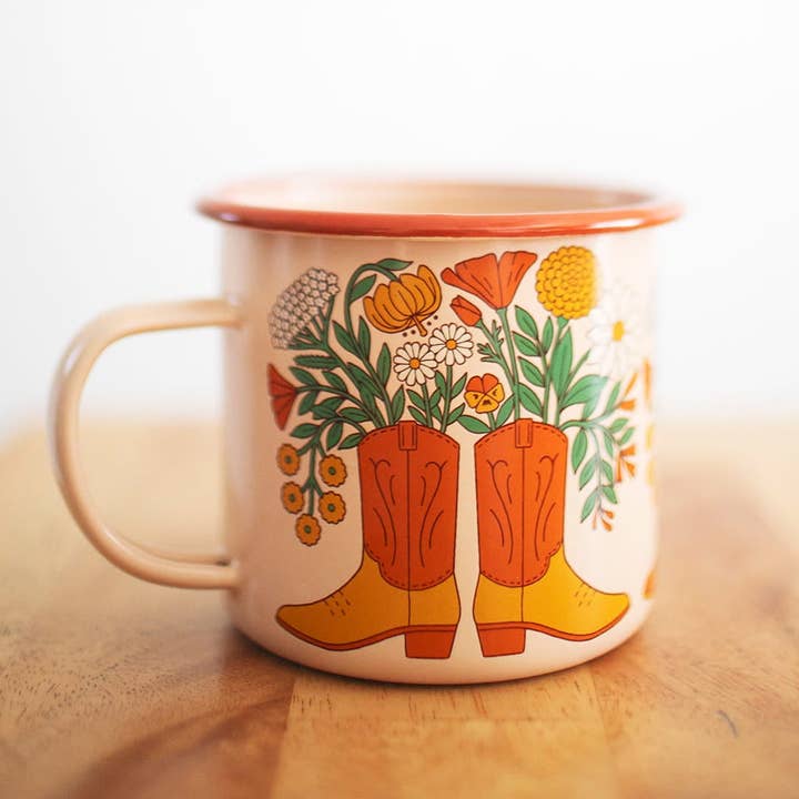Trek Light - Wholesale Coffee Mug - Enamel Mug | Western Bloom