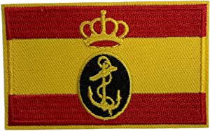 Beclosetoyou – wholesale Lapp – Spanska flaggan Patch med emblem för den spanska flottan0
