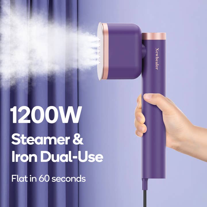 Portable Garment Steamer and Iron, 2 Steam Modes for wholesale by Newbealer