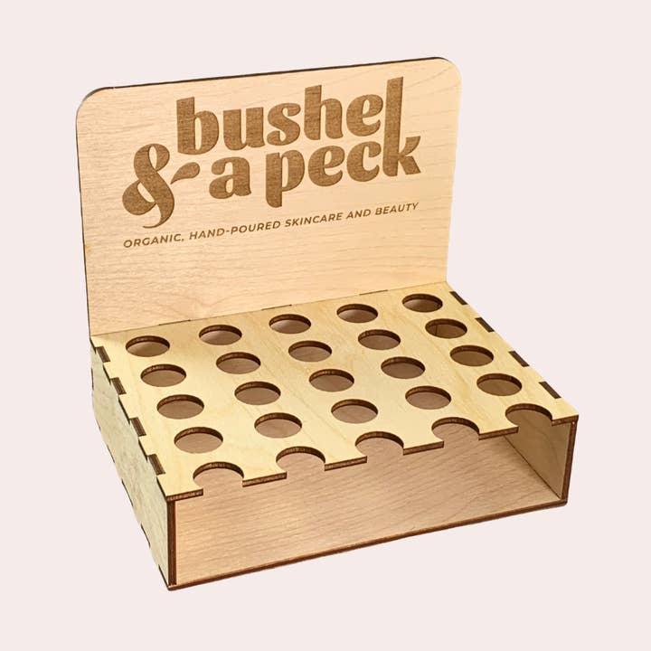 Lip Balm Display (For Plastic Lip Balms Only) for wholesale by Bushel & a Peck Organic Skincare and Beauty