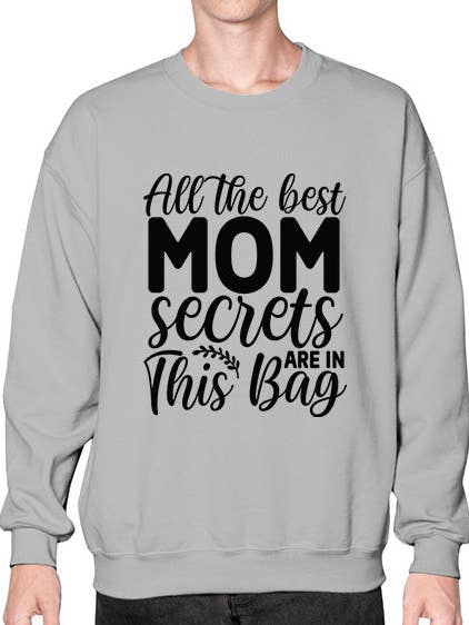 Tous les meilleurs secrets de maman sont dans ce sac 544# - vin - Sweatshirt - Col rond pour la vente par tshirt unlimited