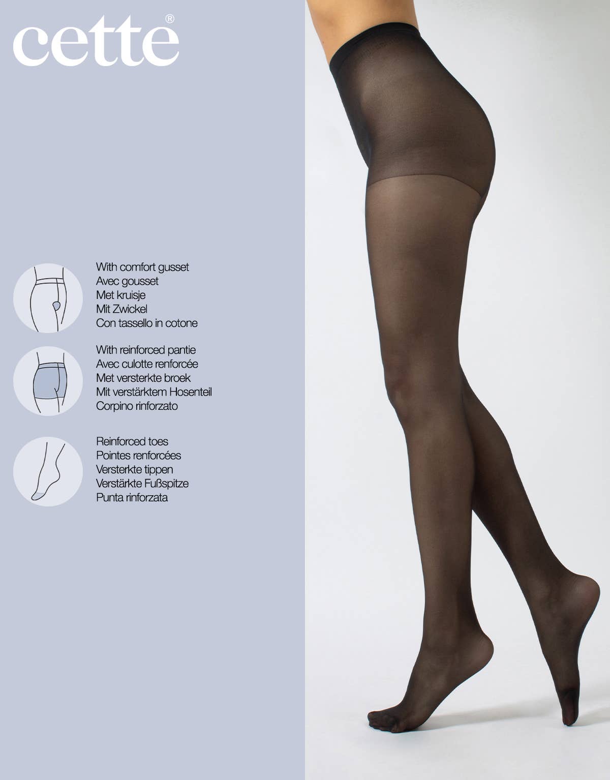 Cette – Collants - Mulher por atacado – Collants transparentes, LUCCA Collants transparentes 40 DEN, Tamanhos até 4XL6