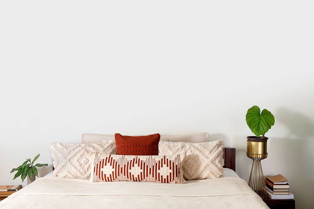 Casa Amarosa - Wholesale Lumbar Pillow - Terra Diamond Lumbar Pillow- 12 x 34 inch6