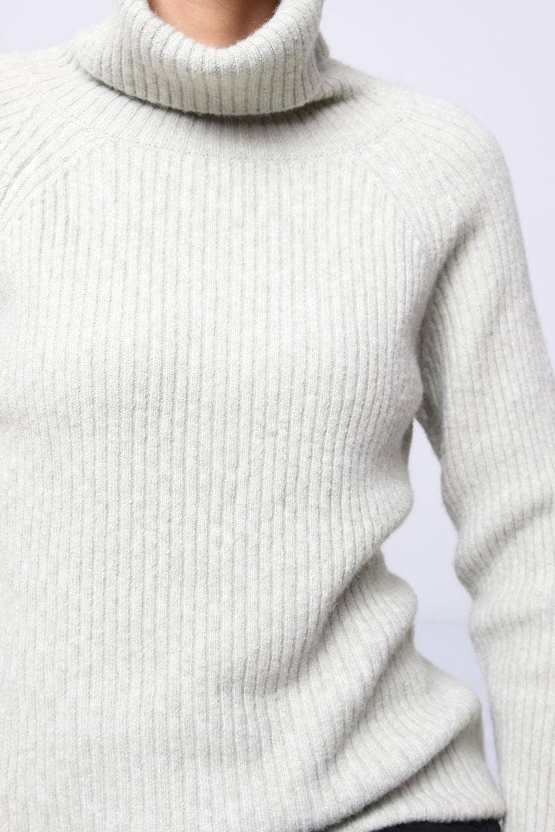 DIX-ONZE - Vente Pull en maille – femme - Pull Maille Côtelée – Col Roulé & Manches Longues35