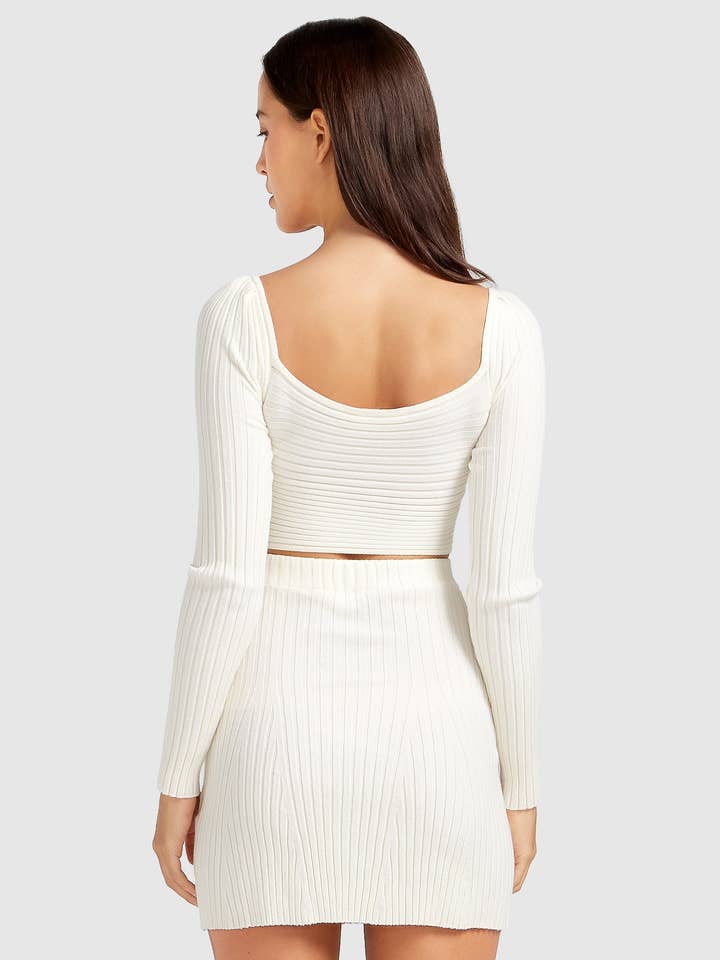 belle & bloom - Wholesale Knit top – Women's - Forget Me Not Knit Crop2