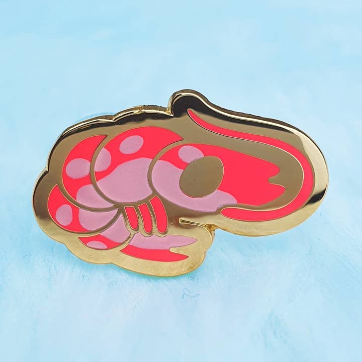 Spilla smalto gamberetti per la vendita all'ingrosso da parte di PINSTACHIIO
