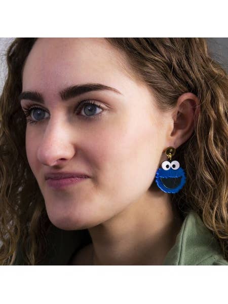 THE COOKIE MONSTER METHACRYLATE EARRINGS for wholesale by Marronynegro