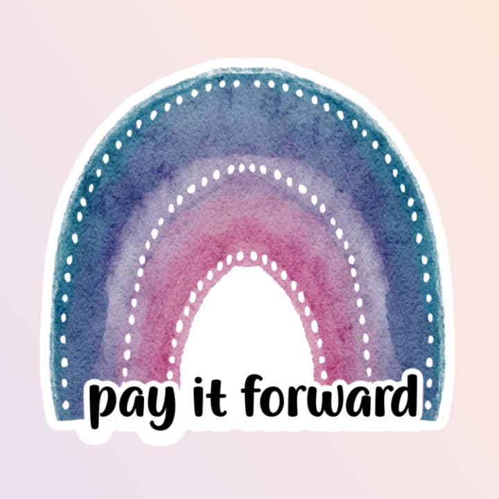 Autocollant Arc-en-ciel « Payez ça » pour la vente par Sorry Not Sorry Co