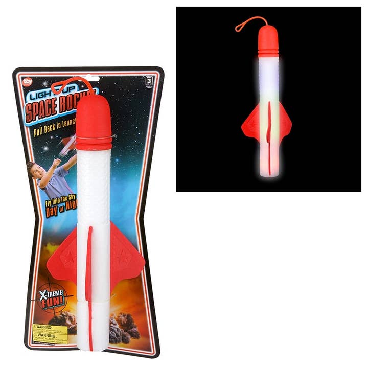15.25" Light-Up Foam Rocket - LLB Light-up Toys for wholesale by La Luna Bella - Toys