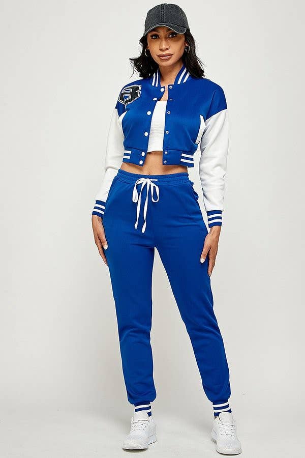 Conjunto deportivo Varsity Jacket al por mayor para tu tienda