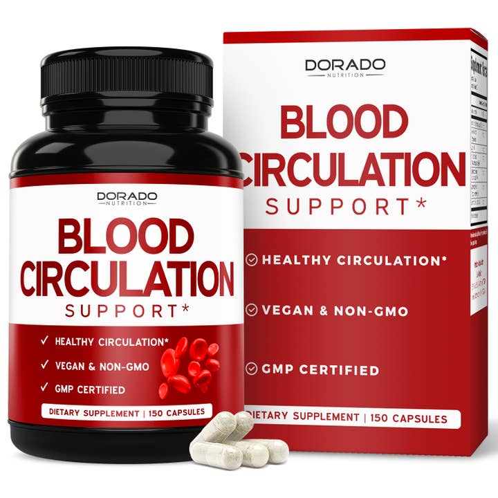 Blood Circulation Supplement (150 Capsules) for wholesale by Dorado Nutrition