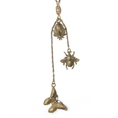 Butterfly, Bee & Ladybug Necklace for wholesale by Alkemie Jewelry