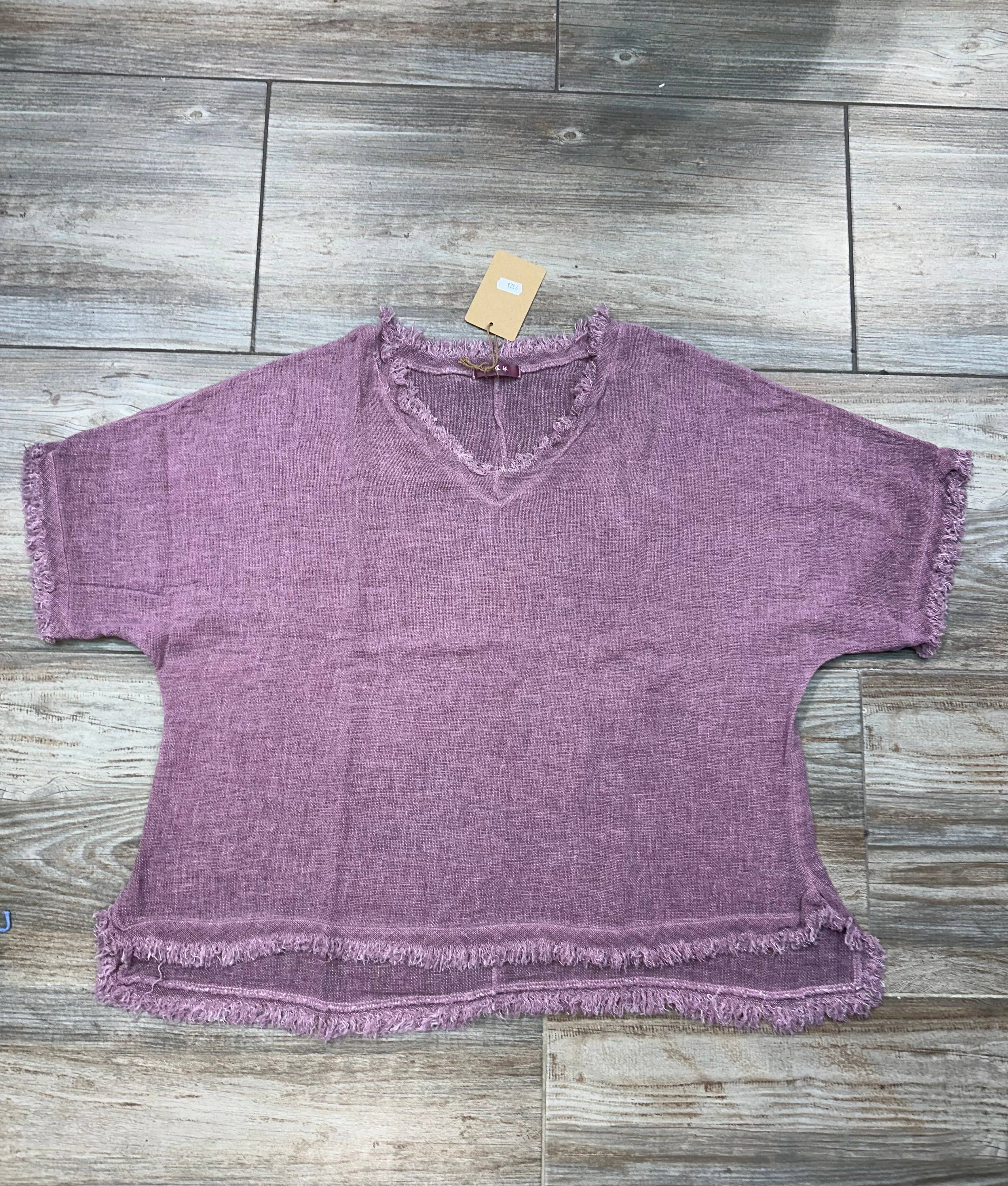 LÉA & LUC - Wholesale Blouse – Women’s - Plain blouse in 50% Linen and 50% Cotton REF. 982840