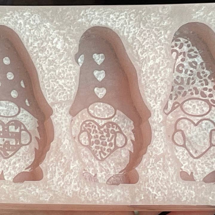 Handmade Valentines Day Love Gonks Silicone Mould For Wax Me for wholesale by Devine Silicone Moulds