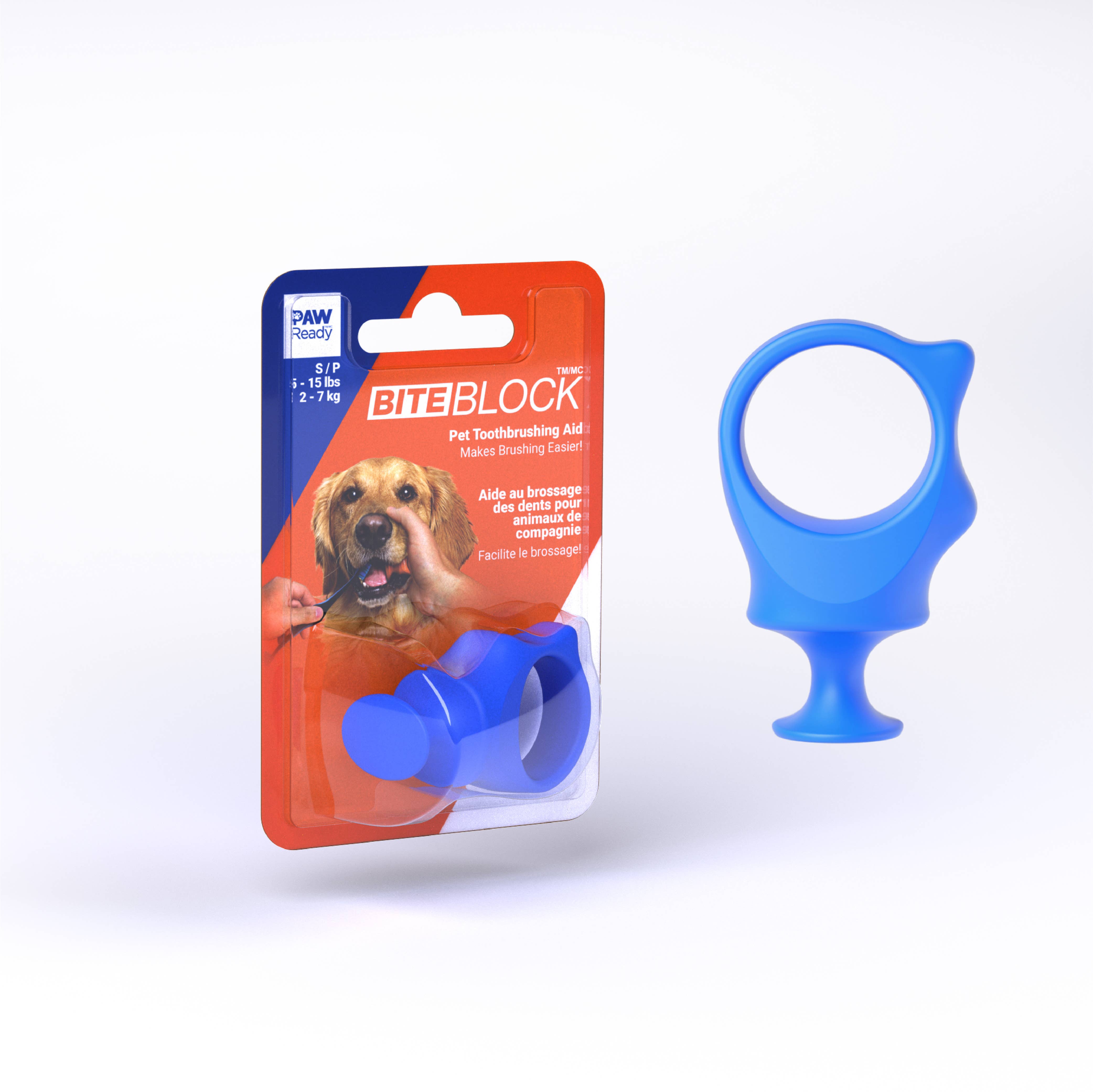 Keen Products Inc. - Vente Produit de toilettage – chien - L'aide à la brosse à dents PawReady BiteBlock permet d'accéder aux dents des animaux2