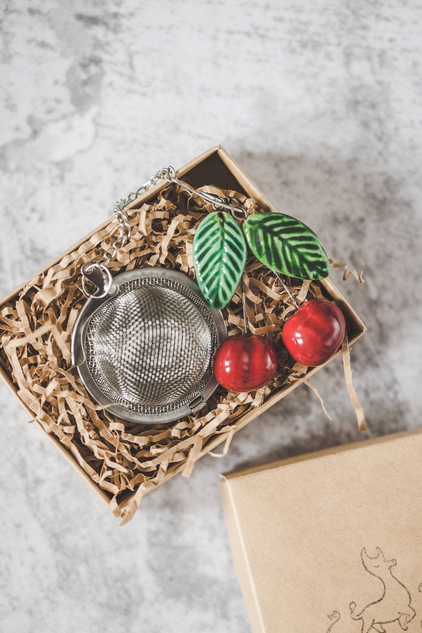 Danutė Murauskienė - Wholesale Tea Strainer/Infuser - Tea infuser with cherries3